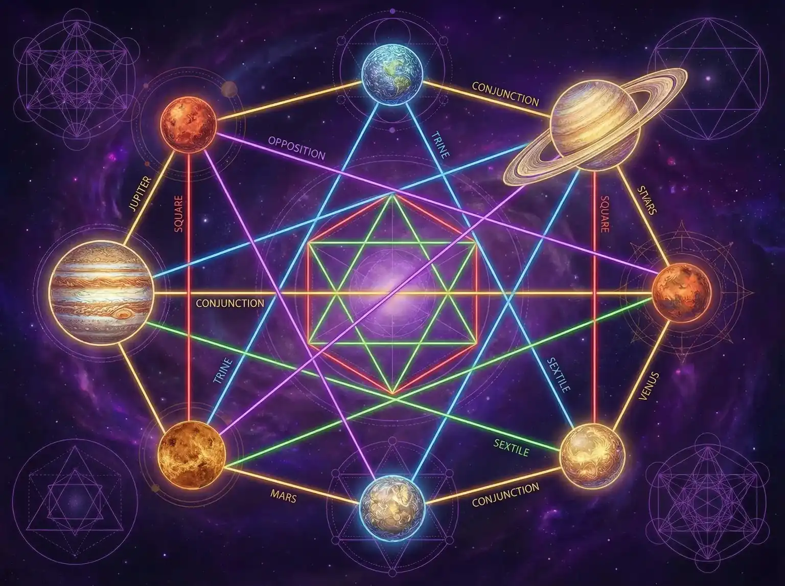 行星相位解读 - 同在屋檐下电视剧 | 占星学进阶